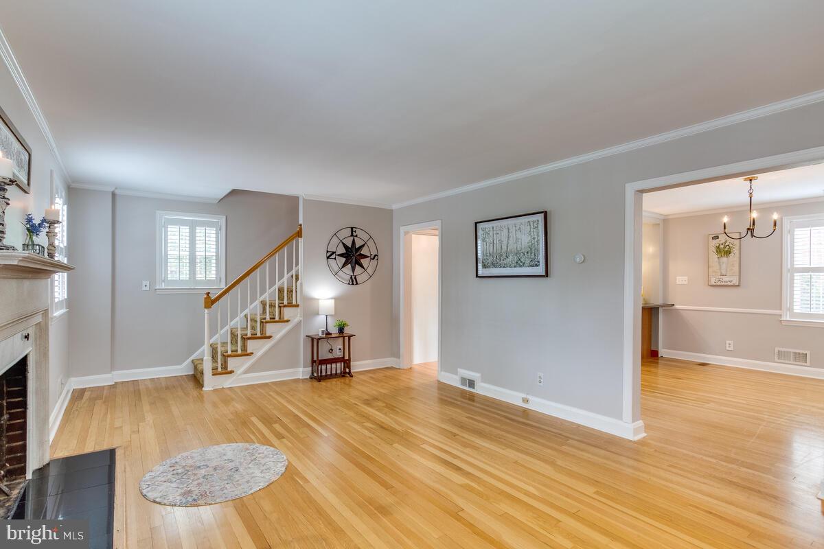 33 Dunmore Road Baltimore, MD 21228 - Photo 11 of 78 Living Room, 2nd flr stairway, Dining Room in view