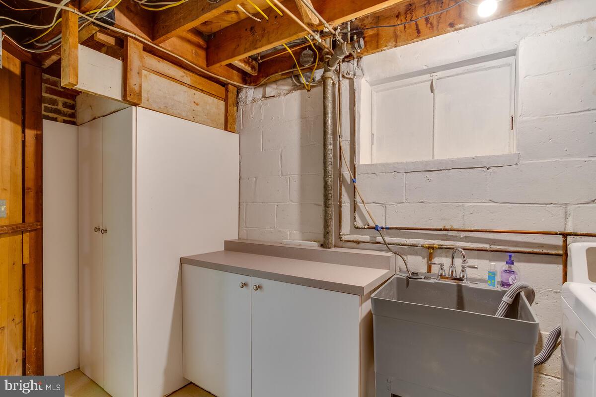 33 Dunmore Road Baltimore, MD 21228 - Photo 64 of 78 Utility/Laundry Rm, laundry tub, storage cabs
