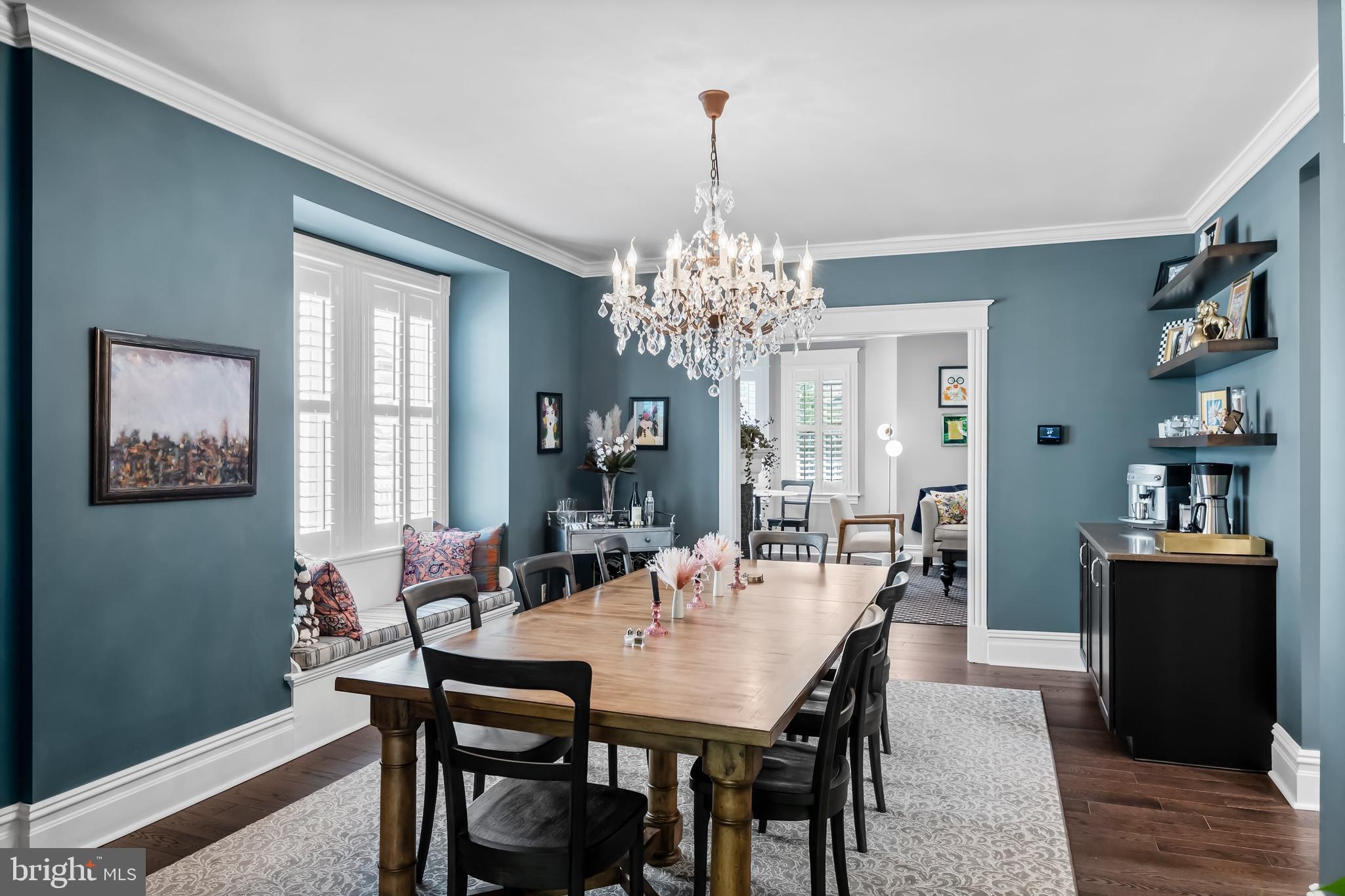 43 Estaugh Avenue Haddonfield, NJ 08033 - Photo 11 of 38 a view of a dining room with furniture and window