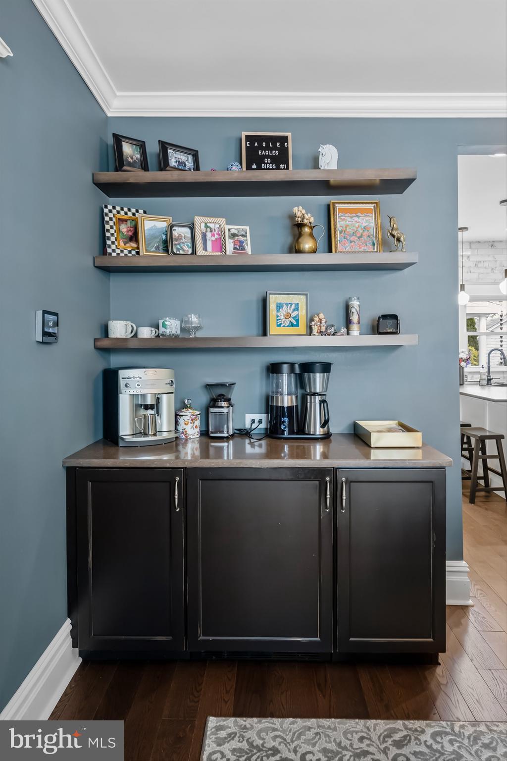 43 Estaugh Avenue Haddonfield, NJ 08033 - Photo 12 of 38 a kitchen with stainless steel appliances granite countertop a sink and wooden cabinets