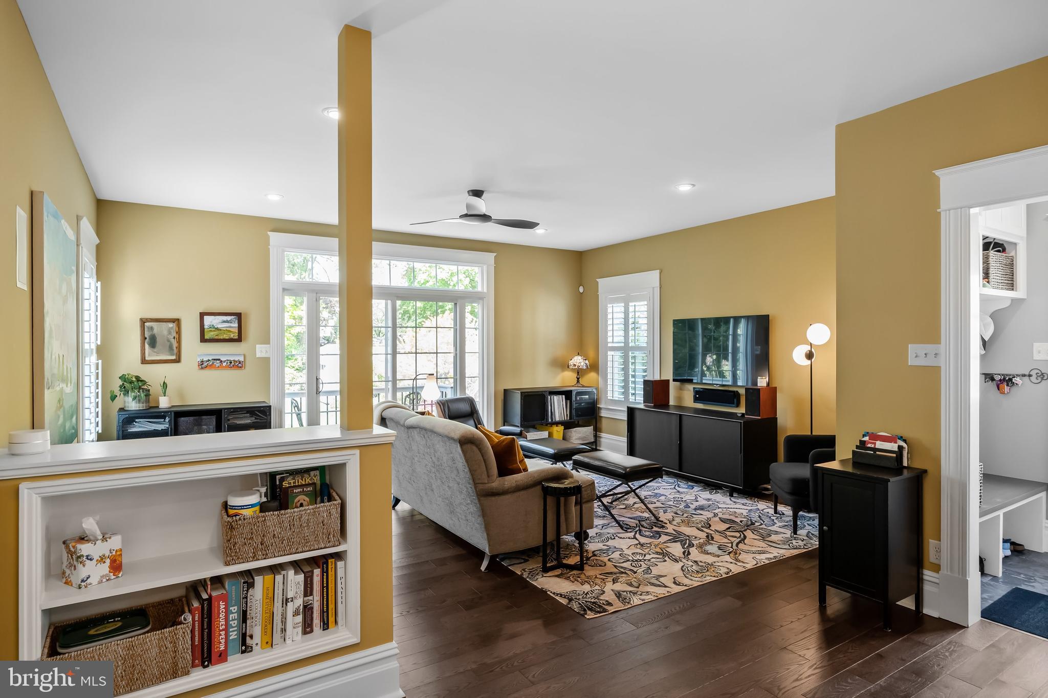 43 Estaugh Avenue Haddonfield, NJ 08033 - Photo 17 of 38 a living room with furniture and a flat screen tv
