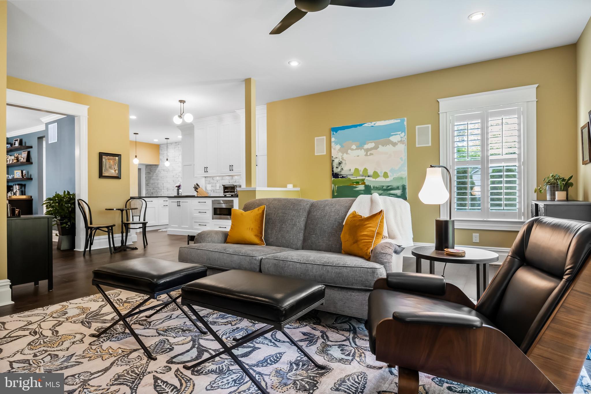 43 Estaugh Avenue Haddonfield, NJ 08033 - Photo 19 of 38 a living room with furniture wooden floor and a large window