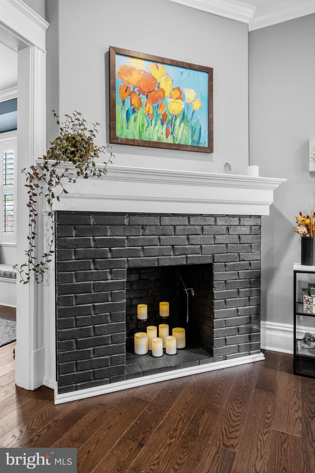 43 Estaugh Avenue Haddonfield, NJ 08033 - Photo 9 of 38 a living room with fireplace and a fireplace