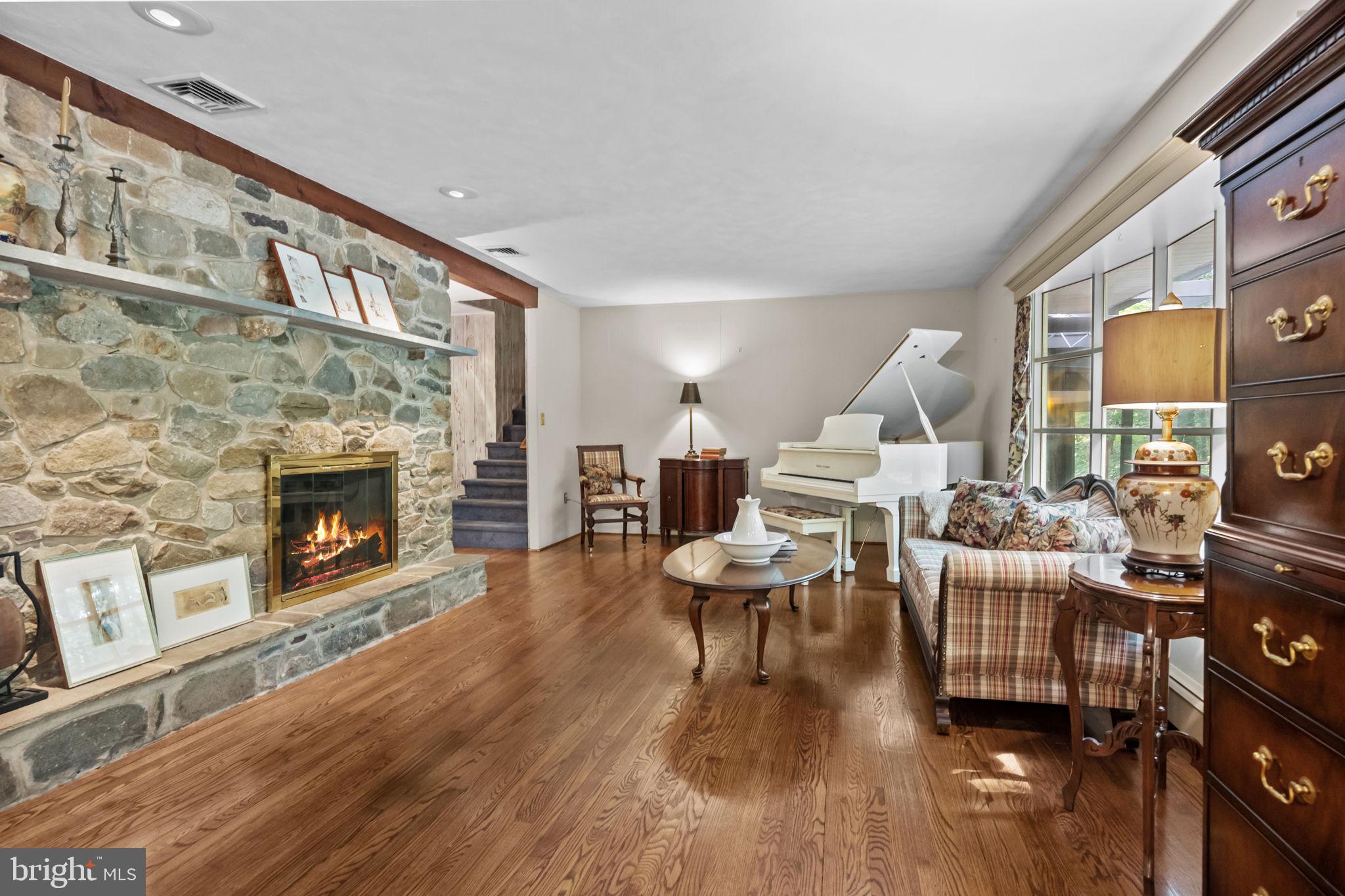 405 Skunk Hollow Road Chalfont, PA 18914 - Photo 15 of 46 Living Room with Fireplace