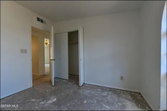 a view of small space with racks on the wall