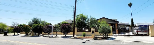 a view of a street with houses