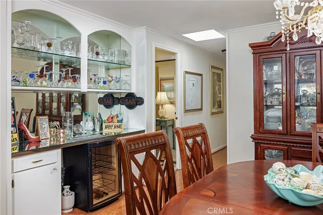 a view of living room and dining room