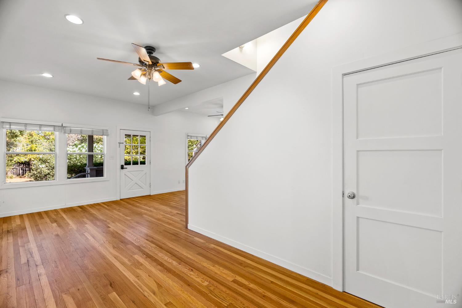 1225 Oakville Grade Road Oakville, CA 94558 - Photo 28 of 76 wooden floor in an empty room with a window