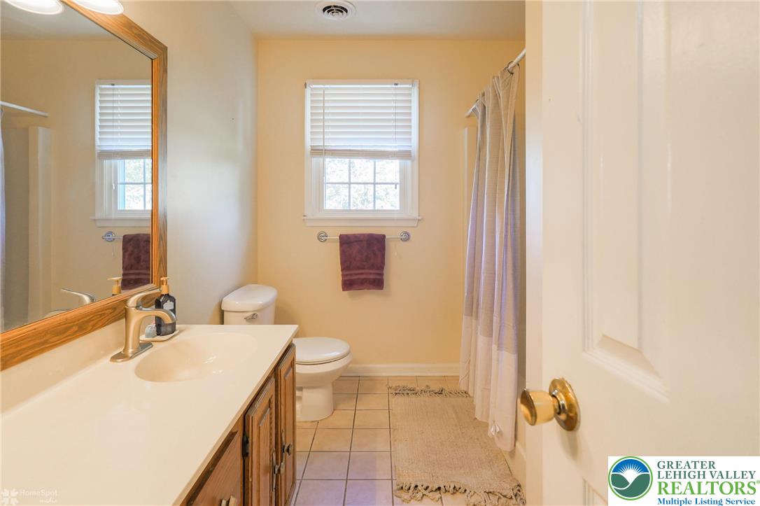 3657 Gramercy Place Bethlehem, PA 18020 - Photo 46 of 86 a bathroom with a sink a toilet and a mirror