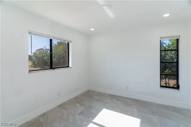 a view of an empty room