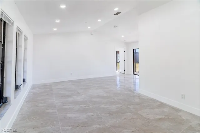 a view of an empty room