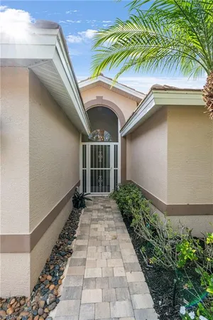 a view of an outdoor space and a yard
