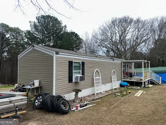 a view of a house with a patio