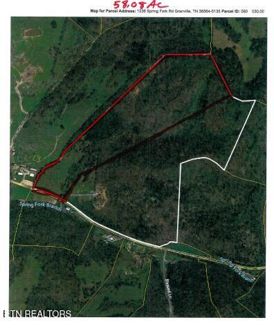 58.08-ac Spring Fork Road Granville, TN 38564 - Photo 57 of 59 Aerial Map