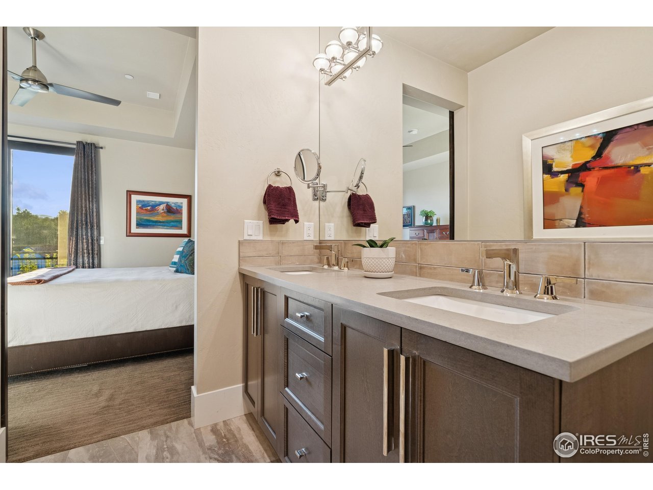 302 North Meldrum Street, Unit 304 Fort Collins, CO 80521 - Photo 15 of 31 Double vanity in primary bath