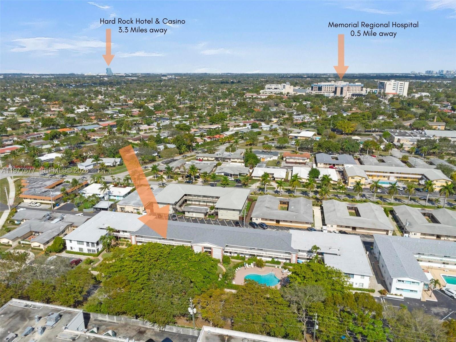 3701 Tyler Street, Unit 211 Hollywood, FL 33021 - Photo 25 of 26 a view of a city