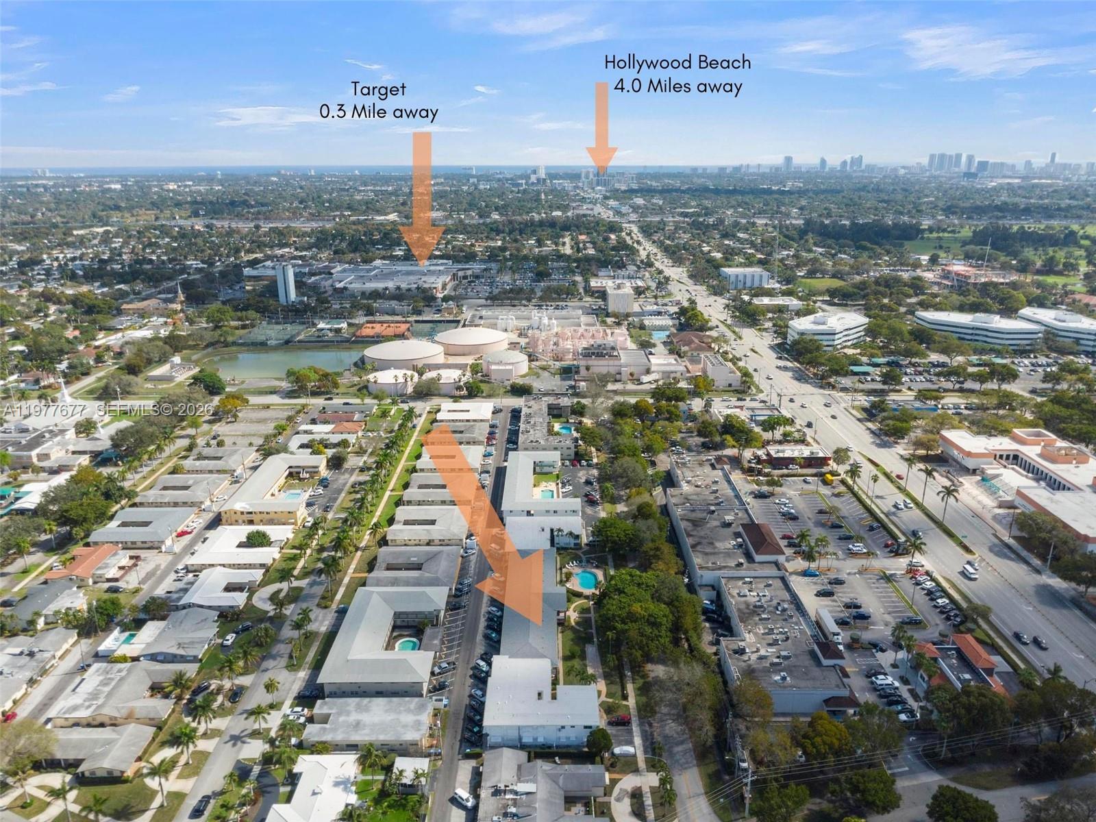 3701 Tyler Street, Unit 211 Hollywood, FL 33021 - Photo 26 of 26 an aerial view of a city