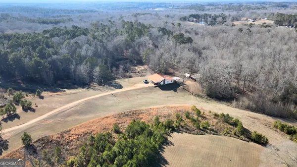 a view of a backyard of a house