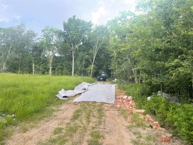 a view of a golf course with a garden