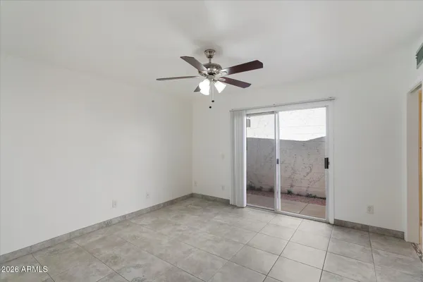 a view of an empty room