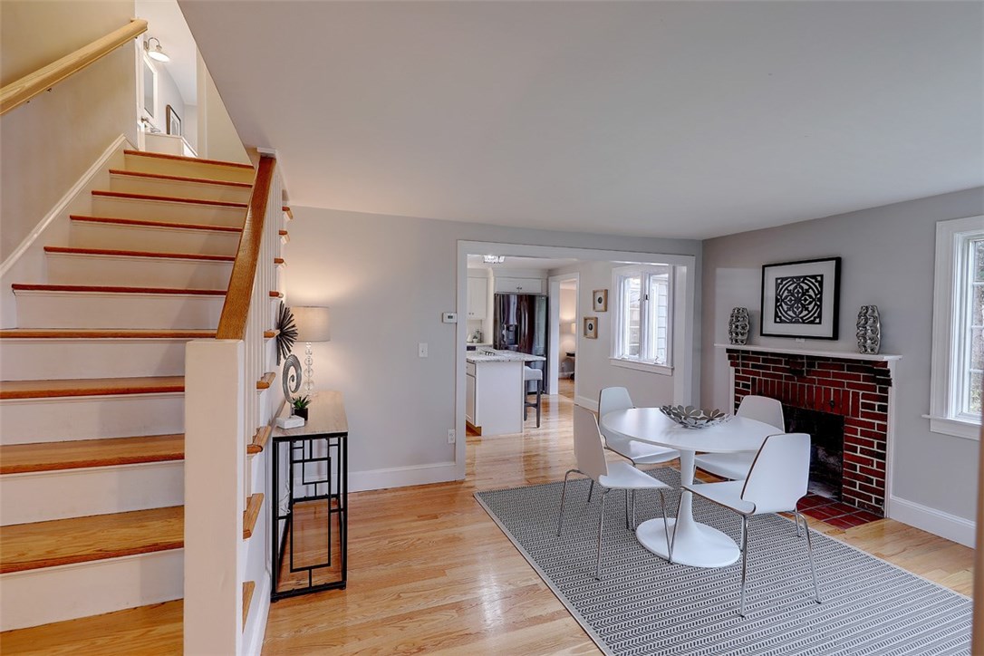 59 Angell Road Cumberland, RI 02864 - Photo 17 of 39 Dining Room and stairs to 2nd level