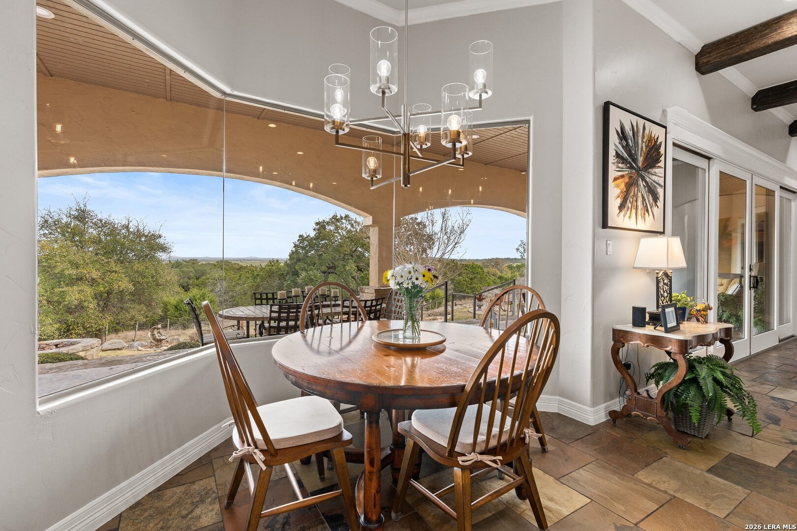136 Park Ridge Boerne, TX 78006 - Photo 14 of 47 a view of a dining room with furniture window and outside view