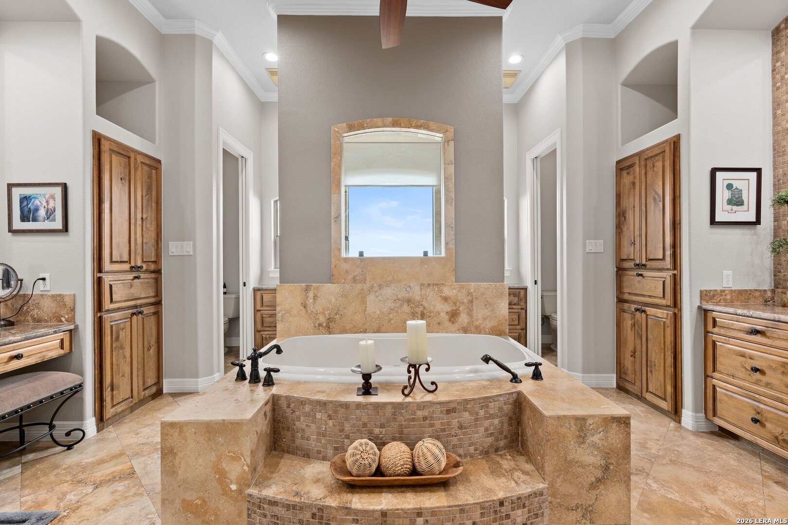 136 Park Ridge Boerne, TX 78006 - Photo 22 of 47 a bath tub sitting in a bathroom next to a window