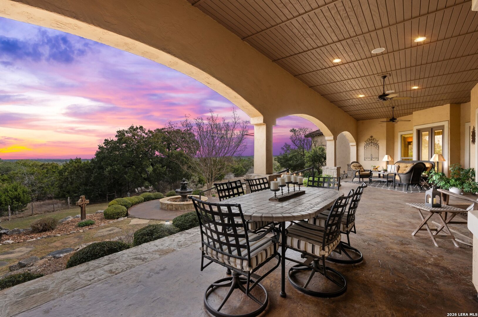 136 Park Ridge Boerne, TX 78006 - Photo 4 of 47 a view of a patio with furniture and a yard