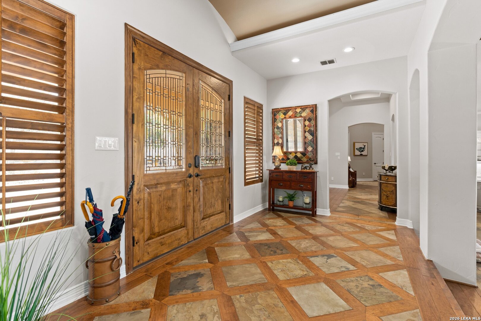 136 Park Ridge Boerne, TX 78006 - Photo 7 of 47 a bedroom with furniture and large windows