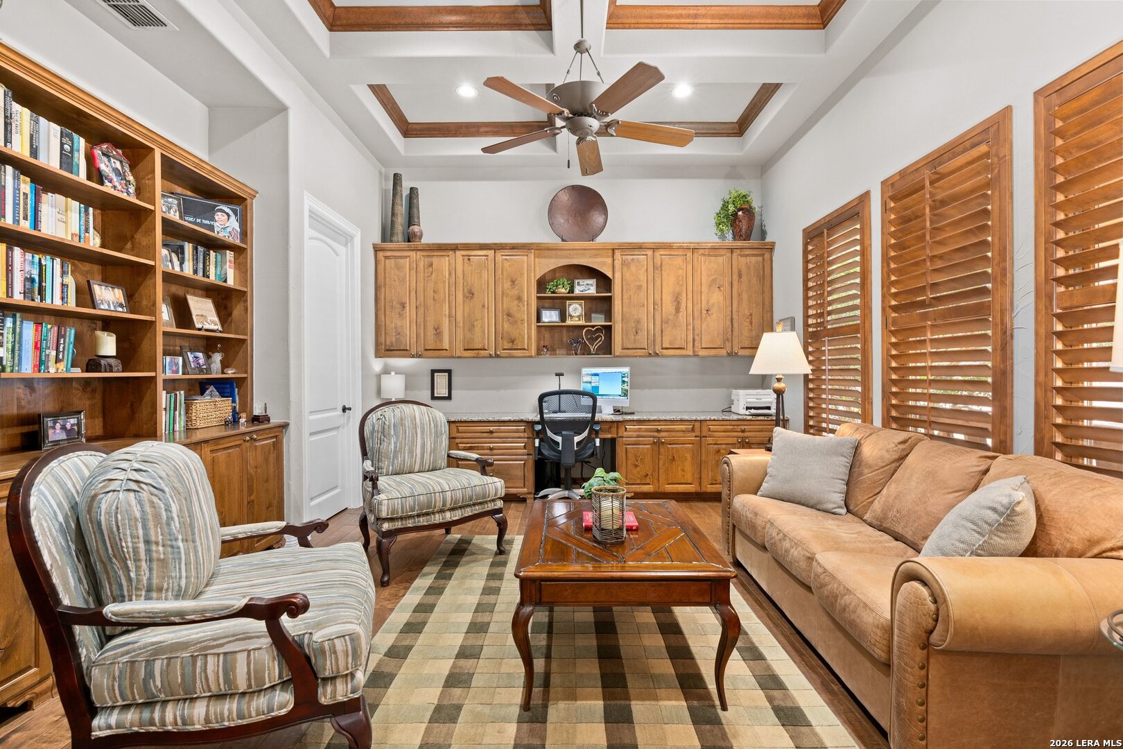 136 Park Ridge Boerne, TX 78006 - Photo 8 of 47 a living room with furniture and a clock