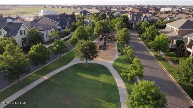 an aerial view of multiple house