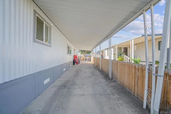 a view of a porch