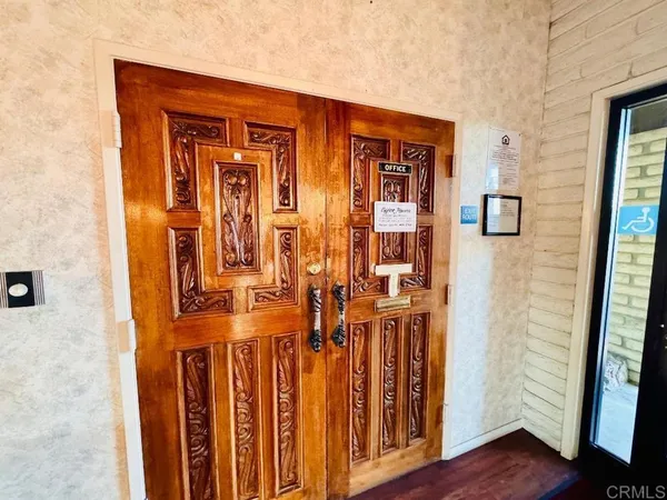 a view of front door