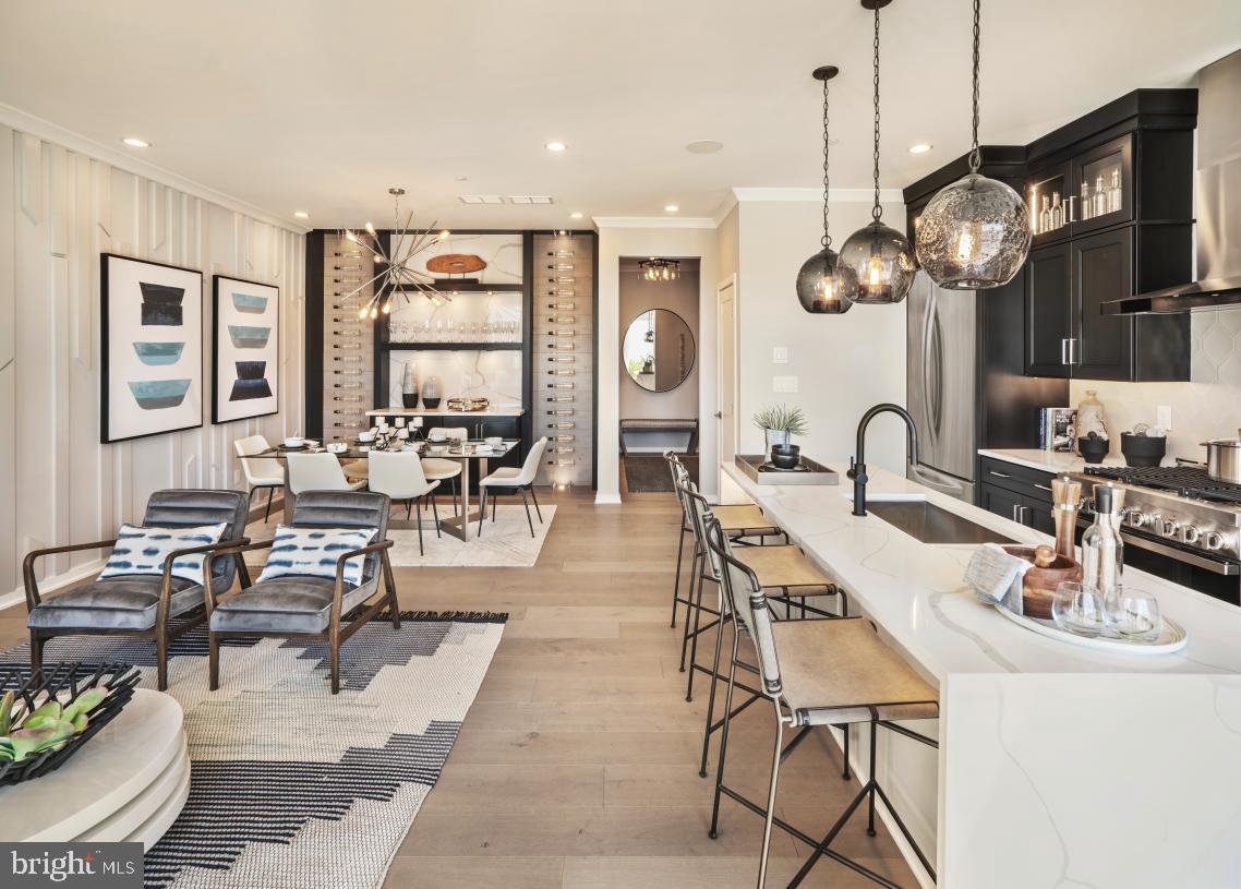 Kitchen, Great Room, and Dining Room