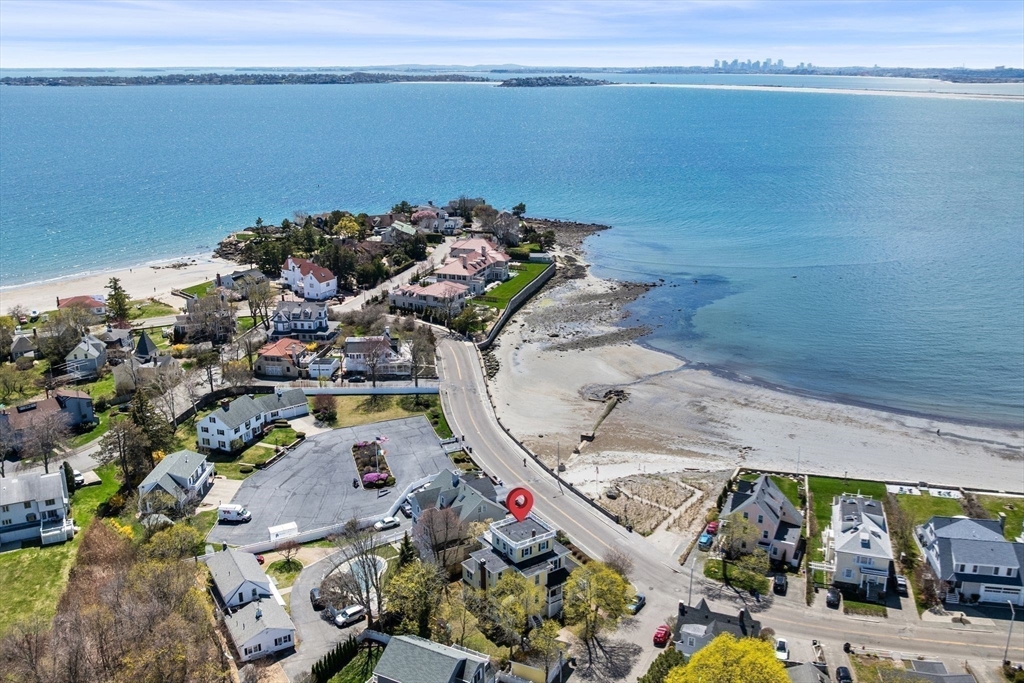 90 Puritan Road Swampscott, MA 01907 - Photo 36 of 42 an aerial view of a house with a ocean view