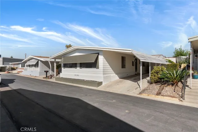 a view of a house with a patio
