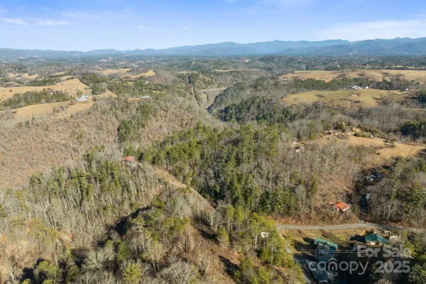 a view of mountain view with lots of trees