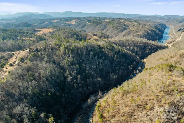 a view of lake and mountain