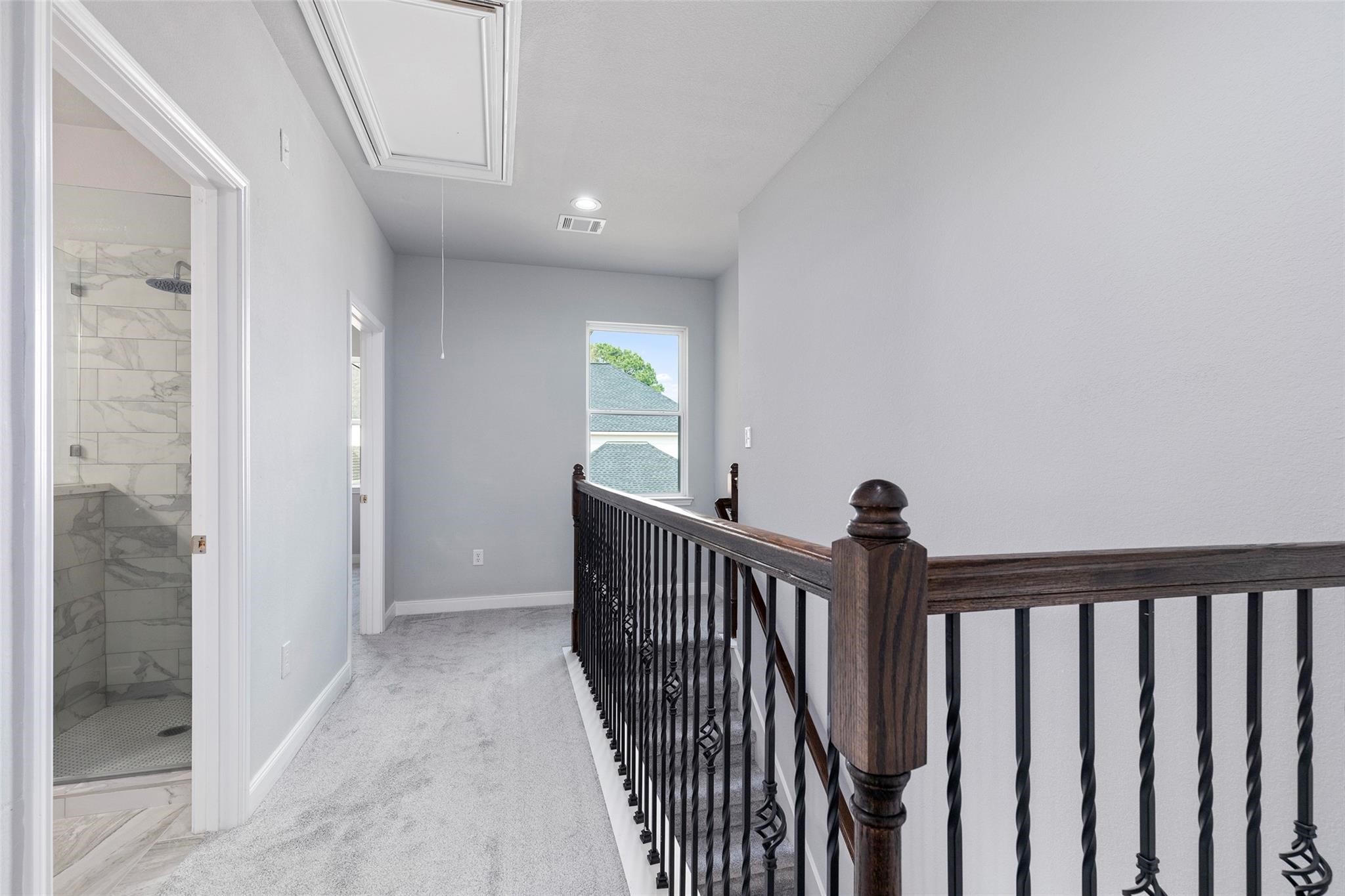 7655 Ameswood Road Houston, TX 77095 - Photo 20 of 31 Staircase to Upstairs Bedrooms