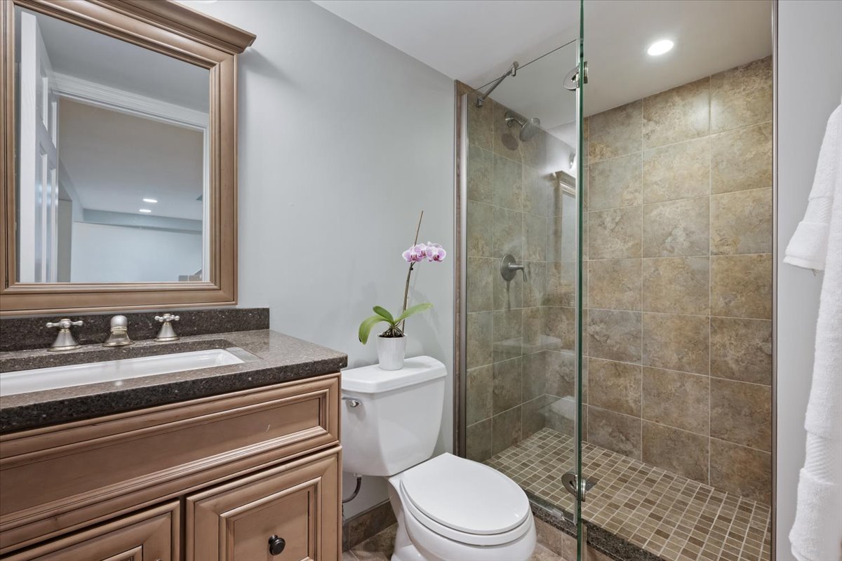 910 Chippewa Lane Wilmette, IL 60091 - Photo 29 of 38 a bathroom with a sink a toilet and shower