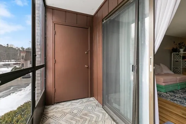 a view of bedroom from hallway