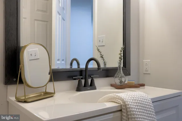 a view of a room with wooden walls