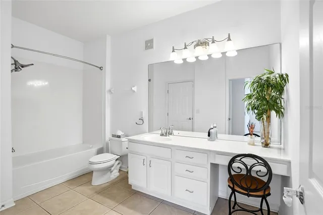 an aerial view of a swimming pool