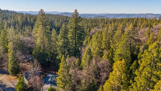 a view of lake and mountain