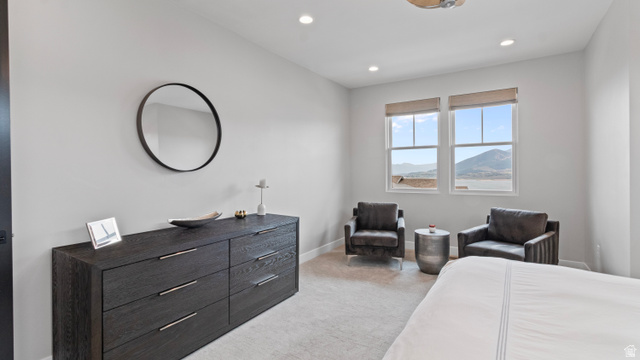 355 East Overlook Loop Hideout, UT 84036 - Photo 16 of 40 Bright Primary Suite featuring two large windows with with Deer Valley, Park City, and Jordanelle views