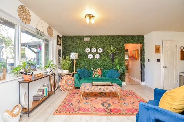 a very nice looking room with a large window