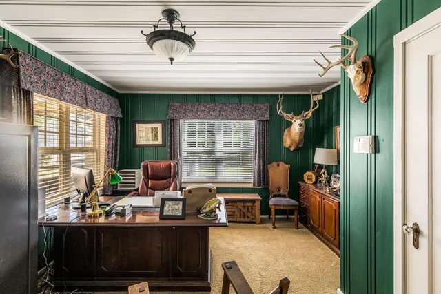 a room with furniture