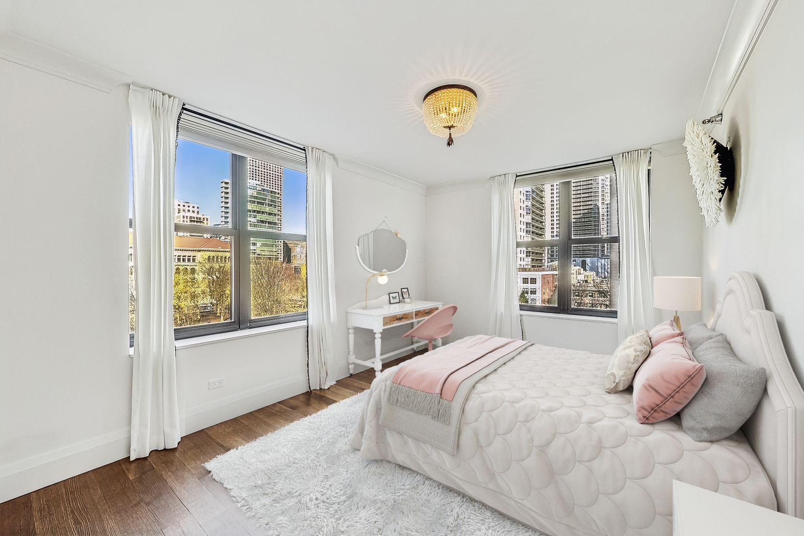 55 West Delaware Place, Unit 620 Chicago, IL 60610 - Photo 36 of 48 a bedroom with a bed and a window