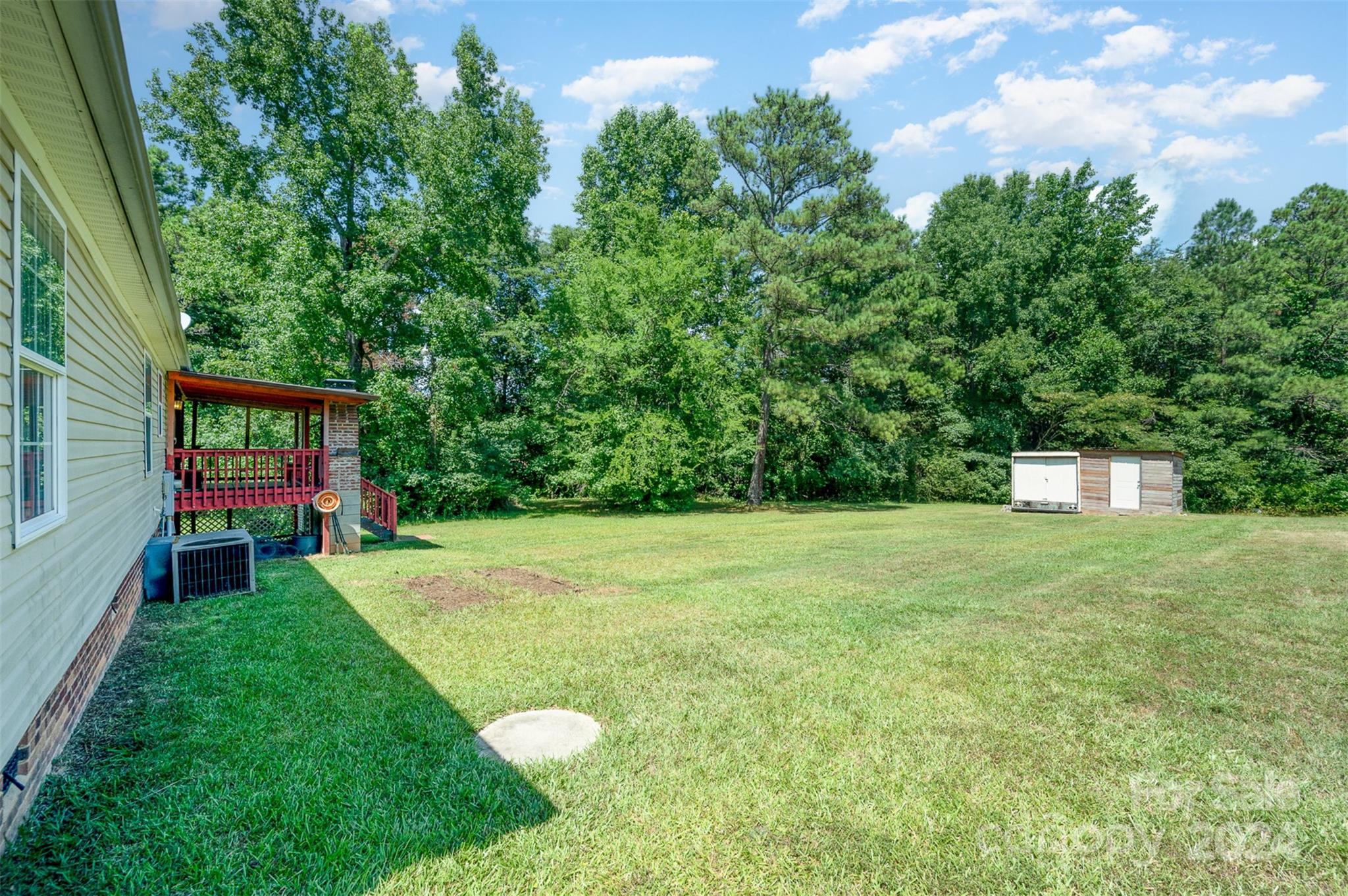 408 Rhea Road York, SC 29745 - Photo 26 of 34 a view of a backyard with a garden