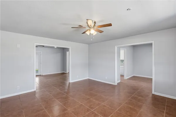 a view of an empty room